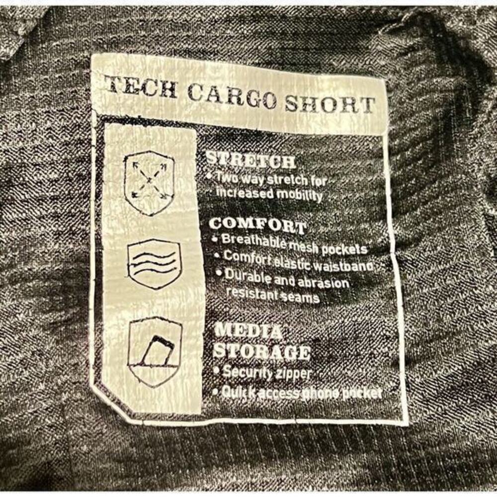 Orvis Mens Tech Cargo Shorts‎ Nylon Spandex Blend Hiking Outdoor Gray Size 32 - Picture 12 of 14